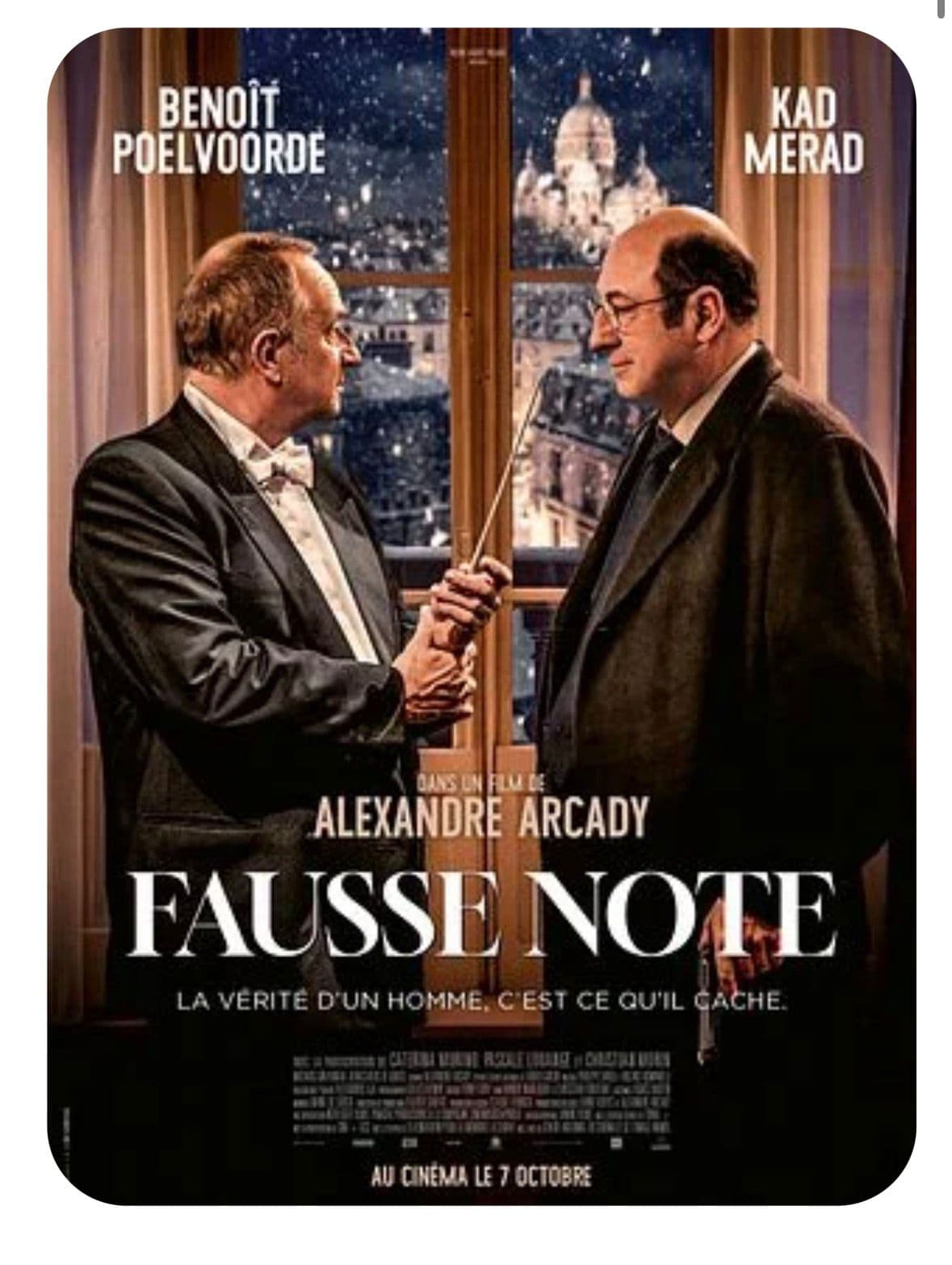 Affiche du film Fausse Note avec Benoît Poelvoorde et Kad Merad